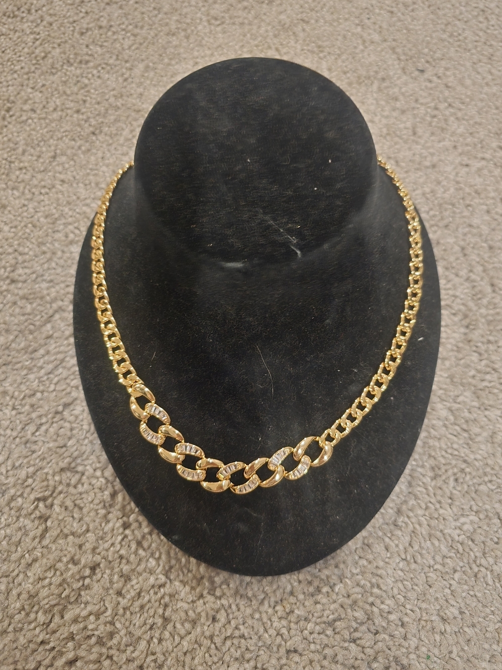 22kgp Dubai Jewelry Gold-Tone Chunky Link Necklace - Women Jewelry
